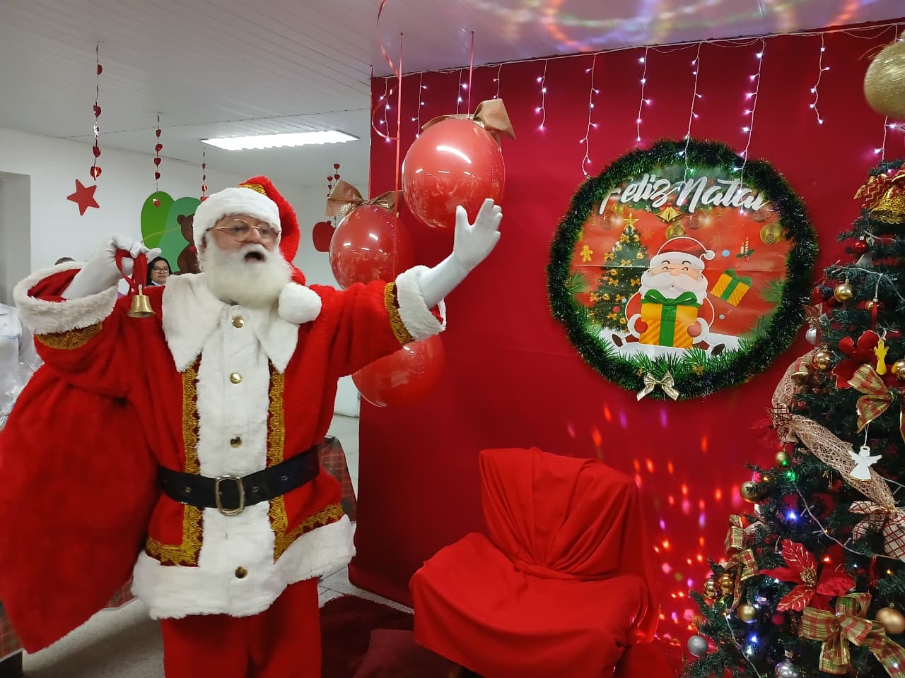 Celebração alusiva ao Natal leva alegria e esperança à Unidade Pediátrica de Alta Complexidade do Huse