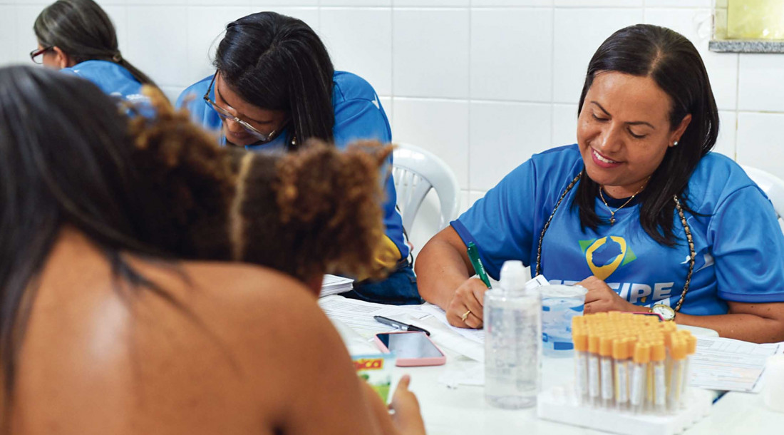 Saúde reforça importância de ser doador de medula óssea durante ‘Sergipe é aqui’, em Malhada dos Bois