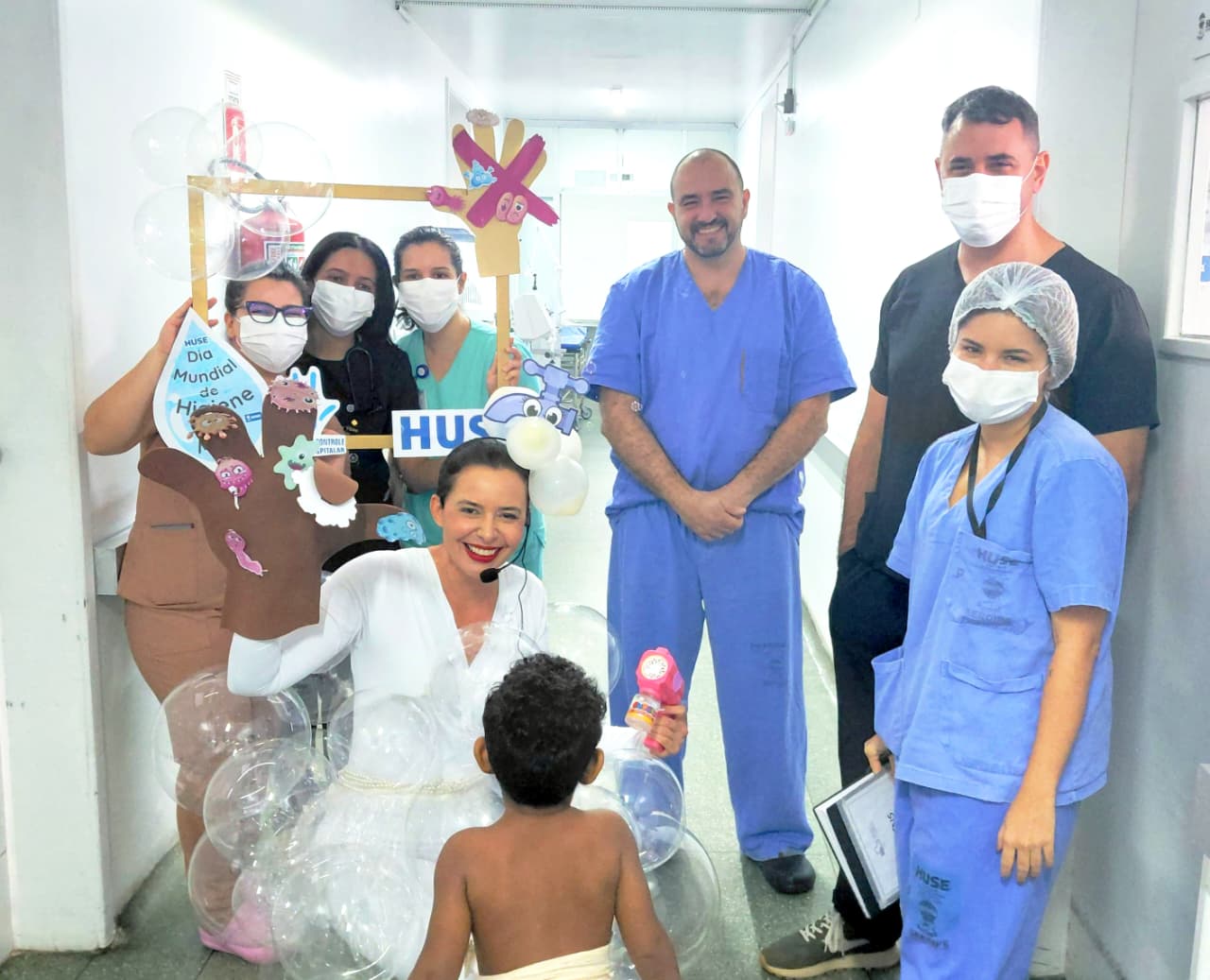 Ações educativas no Huse reforçam a importância da higienização das mãos para controle de infecção hospitalar